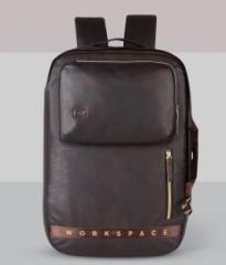 Gear WORKSPACE HYBRID FAUX LEATHER LAPTOP BRIEFCASE/BACKPACK 21 L Laptop Backpack