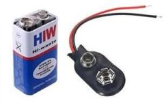 Geeta Enterprises 9 VOLTS HW with Connector, HI WATT 100% 9V Long Life Battery