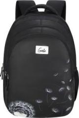 Genie Sway School Bag for Girls. Black backpack for women. More Volume, 3 zips 36 L Laptop Backpack