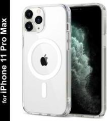 Global Nomad Back Cover for Apple iPhone 11 Pro Max (Transparent, Magsafe, Pack of: 1)