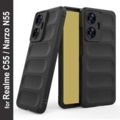 Global Nomad Back Cover for Realme Narzo N55, Realme C55 (Grip Case, Silicon, Pack of: 1)