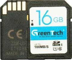 Green Tech Neo Series 16 GB MicroSDHC Class 10 100 MB/s Memory Card