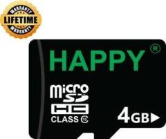 Happy Memories 4GB 4 GB MicroSD Card Class 10 2 MB/s Memory Card