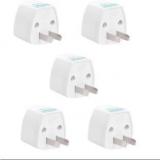 Hi plasst 5Pcs, 2 Prong Universal Electrical AC Wall Plug Adapter Type A 5 pcs Worldwide Adaptor