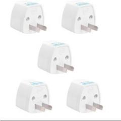 Hi plasst 5Pcs, 2 Prong Universal Electrical AC Wall Plug Adapter Type A 5 pcs Worldwide Adaptor