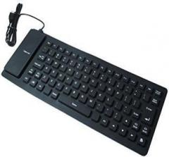 HOC Ultra Slim Flexible Wired USB Laptop Keyboard