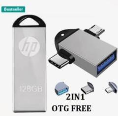 Hp 2 IN1 OTG V220N 128 GB Pen Drive