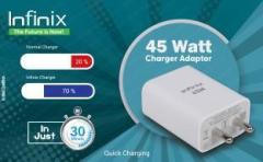 Infinix 45 W Supercharge 4.4 A Wall Charger for Mobile