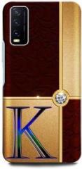 Intellize Back Cover for ViVO Y12s V2033 K, K LETTER, K DESIGN, K ALPHABET, K NAME (Hard Case, Pack of: 1)