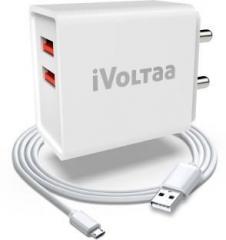 Ivoltaa FuelPort 2.4 2.4 A Multiport Mobile Charger with Detachable Cable (Cable Included)