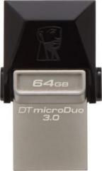 Kingston Data Traveler 3.0 MicroDuo 64 GB OTG Drive (Type A to Micro USB)