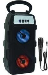 Ksd 5.0 Channel Multimedia Trolley Karaoke Bluetooth Party Speaker with Mega Bass & Wired Mic 20 W Bluetooth Speaker