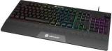 Lapcare LGK 111 with detachable Wrist rest, 26 anti ghosting keys and Rainbow backlit, Membrane Wired USB Gaming Keyboard