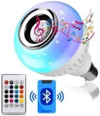 Laxmi Gold Color Changing RBG Led Music Light Bulb Bluetooth Music Bulb Led For Party Home 5 W Bluetooth Party Speaker (Stereo Channel)