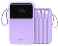 Lifelong 10000 mAh 22.5 W Wireless Compact Pocket Size Power Bank (Lithium Polymer, Fast Charging for Mobile, Earbuds, Smartwatch, Speaker, Tablet)