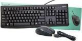 Logitech Majestic Basket Wired Combo USB Curved Keyboard & High Definition Optical Mouse With 12 Function Keys Wired USB Multi Device Keyboard