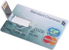 Microware Grey Colour Credit Card Shaped 16 GB Pendrive 16 GB Pen Drive 16 GB Pen Drive