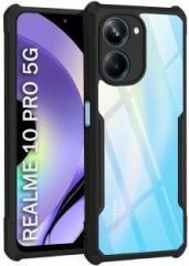 Micvir Back Cover for Realme 10 Pro 5G (Transparent, Shock Proof, Pack of: 1)