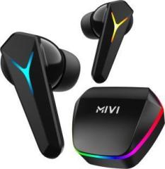 Mivi Commando Z7, 13mm Drivers Bass, 50H Playtime, Dual Mic Ai ENC, 35ms Low Latency, 5.3 Bluetooth Headset (True Wireless)