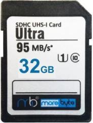 Morebyte Ultra 32 GB SDHC UHS I Card UHS Class 1 100 MB/s Memory Card