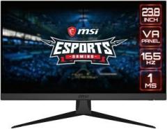 Msi 165 Hz Refresh Rate Optix G243 23.8 Inch Full HD VA Panel with Night Vision Tuner, Frameless Design, Anti Flicker and Less Blue Light Gaming Monitor (Response Time: 1 ms)