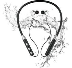 Noymi Waterproof Bluetooth wireless neckband earphone with High bass Bluetooth Headset Bluetooth Headset (In the Ear)