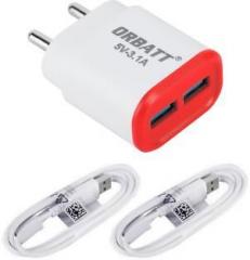 Orbatt 3.1A Fast Charger Mobile Charger (Cable Included)