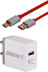 Orbatt TYPE C QC3.0 Mobile Charger (Cable Included)