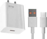 Otricx 67 W Supercharge 6 A Wall Charger For Mobile With Detachable Cable (Cable Included)