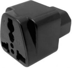 Pac IEC 320 C14 Male Plug to Universal Female Jack AC Power Worldwide Adaptor