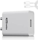 Portronics 12 W 2.4 A Wall Charger for Mobile with Detachable Cable (Cable Included)