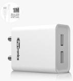 Portronics 12 W Qualcomm 3.0 2.4 A Wall Charger for Mobile with Detachable Cable (Cable Included)