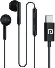 Portronics Conch Theta C Type C Wired Earphone With HD Quality In Line Mic, 14.2mm Driver Wired (In the Ear)