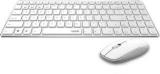 Rapoo 9300MWhite 18124 Wireless, Bluetooth Multi device Keyboard (E9100M+M200)