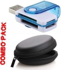 Red Champion All in One Micro SD, SDHC Cards With Case Bag Earphones, Pen Drives, SD Cards Card Reader