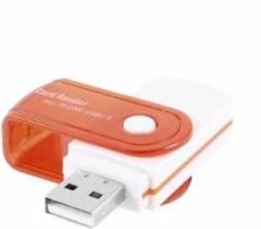 Red Champion CARD READER ALL IN 1 4 SLOT CARD READER USB 2.0 Multicolor Pack of 1 Card Reader