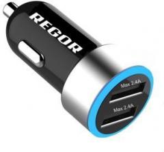 Regor 4.8 amp Turbo Car Charger (With USB Cable)