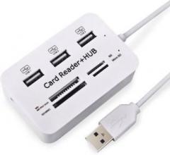 Retrack 3.1/3.0 5/10GBPS All in One High Speed Multifunction 3 Port USB SD / TF Card Reader