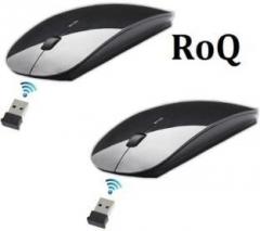 Roq Sets Of 2 HIGH QUALITY 2.4Ghz Wireless Optical Mouse