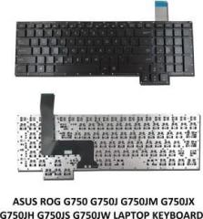 Rotech Solutions KEYBOARD FOR ASUS ROG G750 G750J G750JM G750JX WITHOUT BACKLIT Internal Laptop Keyboard