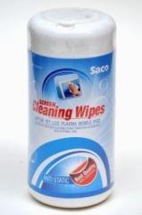 Saco Cleaning Wipes 04 Screen Cleaning Wipes 100 Tissues for Computers