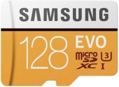 Samsung EVO 128 GB MicroSDXC Class 10 100 MB/s Memory Card (With Adapter)