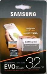 Samsung Evo 32GB 95 MB/s 32 GB MicroSDHC Class 10 95 MB/s Memory Card