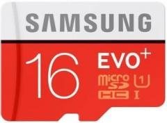 Samsung EVO Plus 16 GB MicroSDHC Class 10 80 MB/s Memory Card (With Adapter)