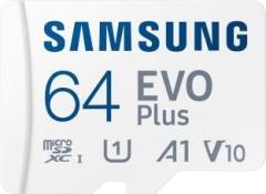 Samsung Evo Plus 64 GB MicroSDXC Class 10 130 MB/s Memory Card (With Adapter)