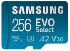 Samsung EVO Select 256 GB MicroSDXC Class 10 130 MB/s Memory Card (With Adapter)