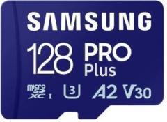 Samsung Pro Plus 128 GB MicroSDXC UHS Class 3 180 MB/s Memory Card (With Adapter)