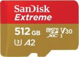 Sandisk Extreme 512 GB MicroSD Card Class 10 190 MB/s Memory Card