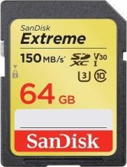 Sandisk Extreme 64 GB Extreme SDHC Class 10 150 MB/s Memory Card