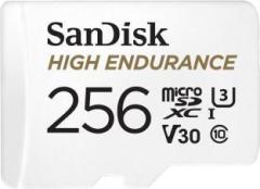 Sandisk High Endurance 256 GB MicroSD Card Class 10 100 MB/s Memory Card